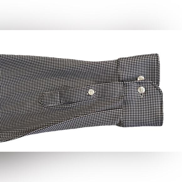Murano Men’s Slim Fit Performance Men’s Black & White Checkered Shirt. 2XL. NWT - Picture 7 of 13